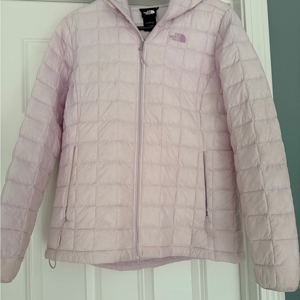 The North Face Women's Orchard/Light Purple Quilted Hooded Jacket